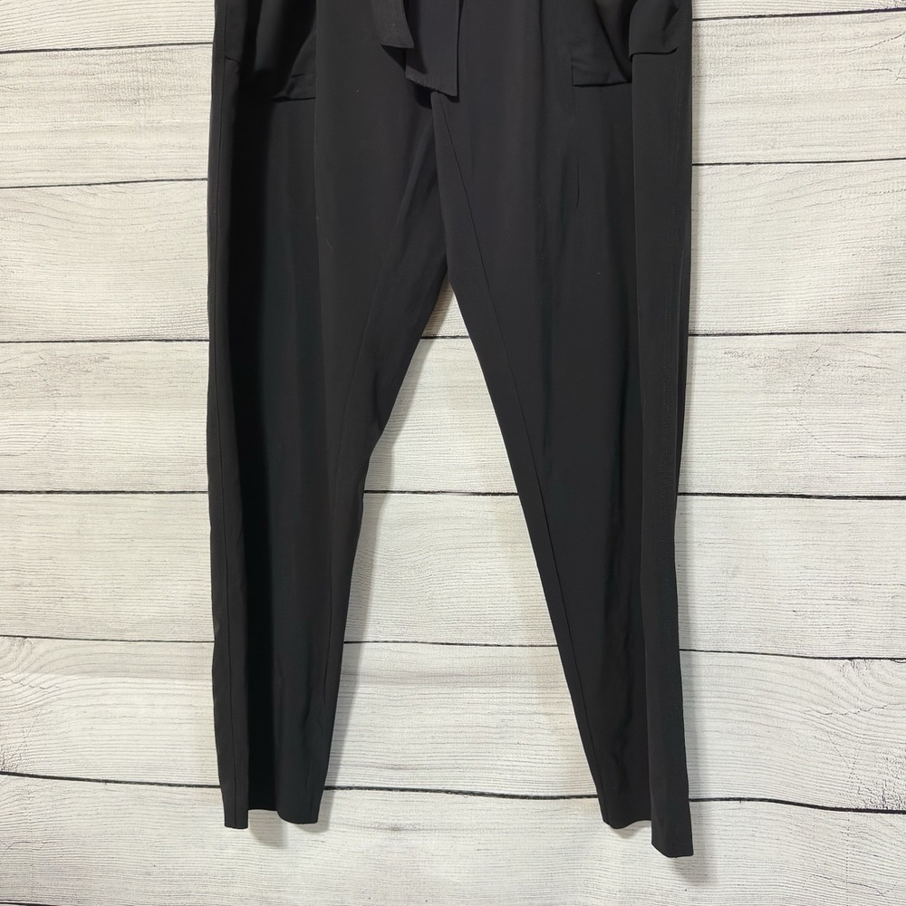 Athleta Women's Skyline Black Pant‎ High-Rise Belted Size 8 Stretchy Business - Picture 4 of 8